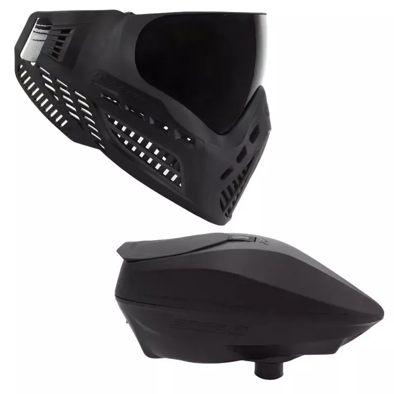 Virtue Spire IR2 Paintball Loader + Ascend Goggle Combo – Black