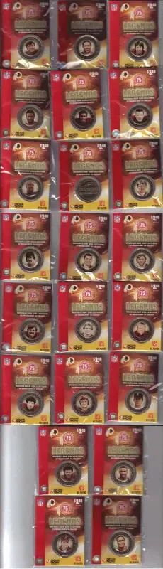 Washington Redskins 75th Anniversary Medallion Set
