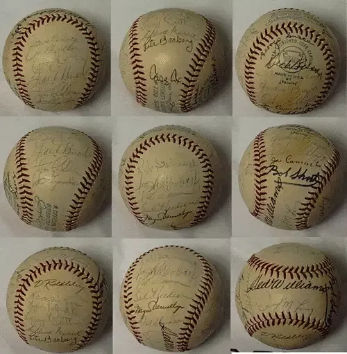 Washington Senators 1971 Team Autographed Baseball