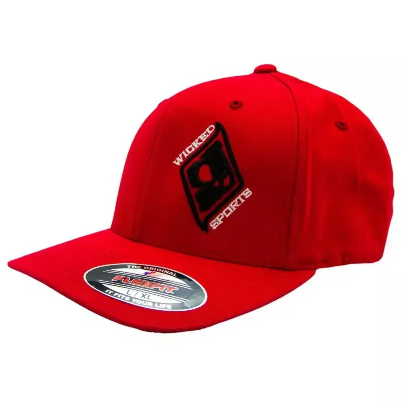 Wicked Sports FlexFit Hat – Red