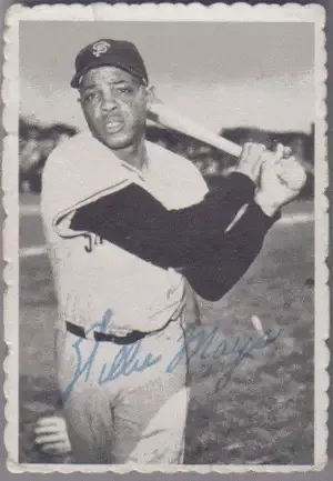 Willie Mays 1969 Topps Insert Baseball Card.