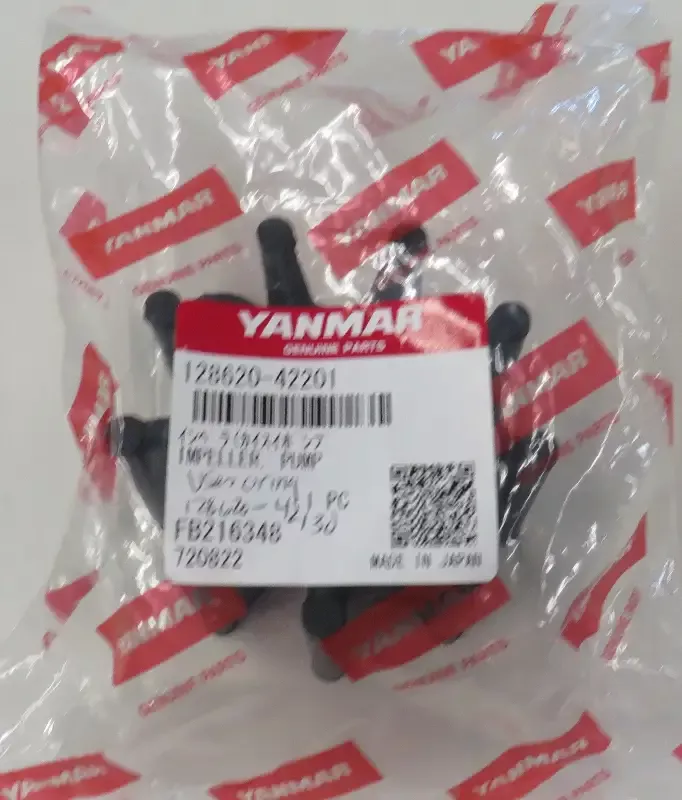 Yanmar 128620-42201 Impeller supersedes 128620-42200 10/18/2025 THIS PART IS IN STOCK 10/18/2025